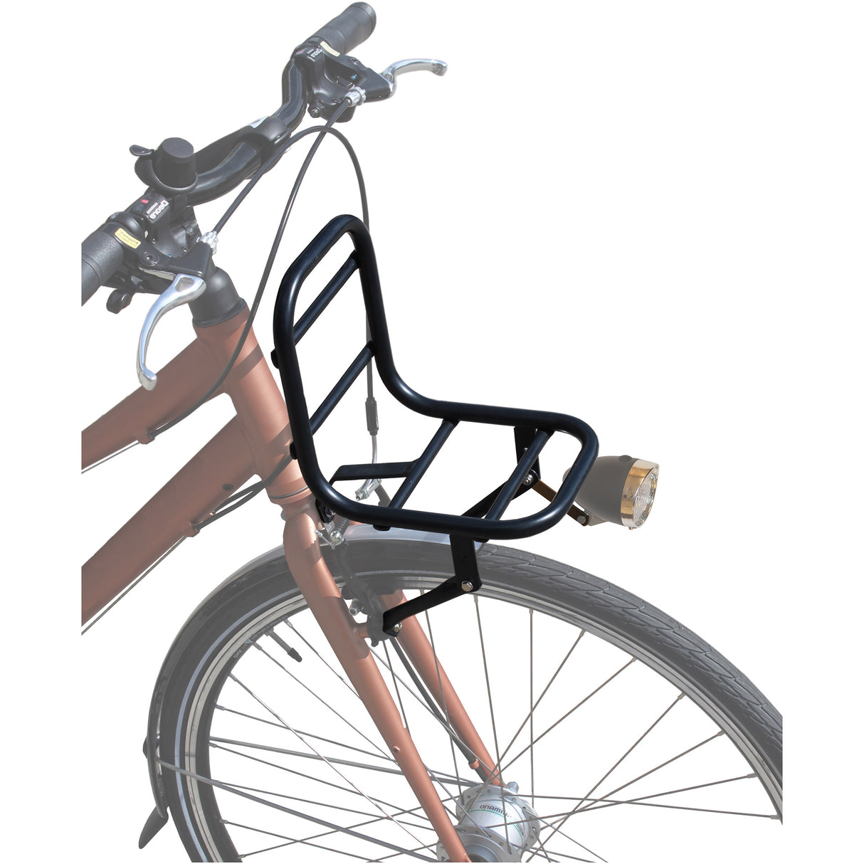 Vorderträger V-Brakemontage 20 28 Zoll Stahl mattschwarz
