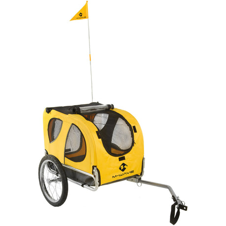 M-Wave Fahrrad-Hundewagen, Haustierfahrt, Hundeanhänger, Haustierfahrt, 16 Räder