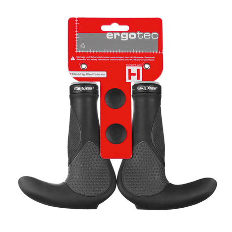 Ergotec Griffe Oslo Bar Ends lang schwarz grau