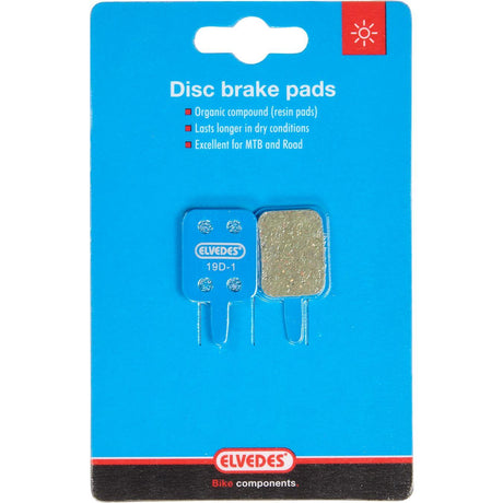 Elvedes Disc Brake Block Set Organic Evaluering Mekanisk (1 par)