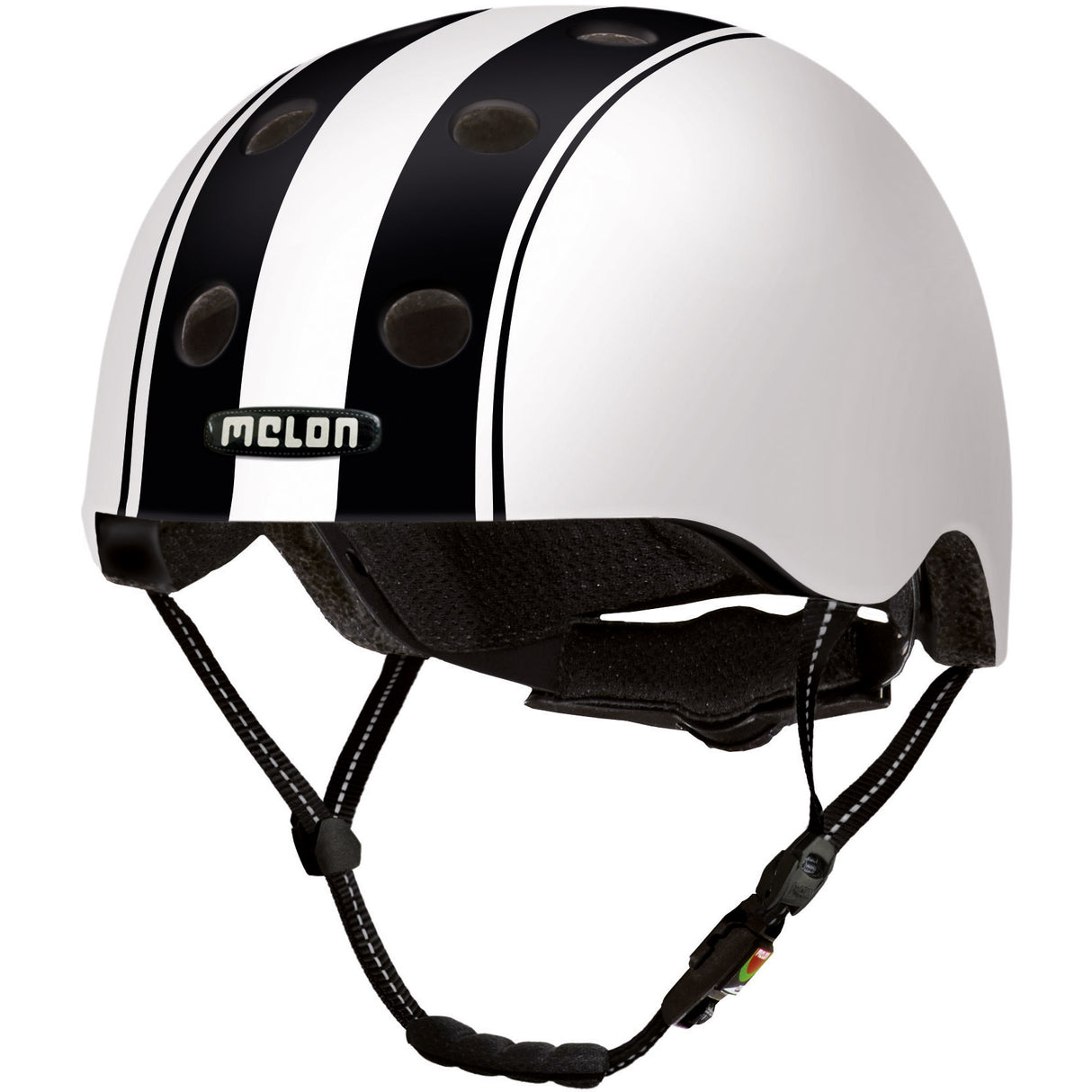 Melon Helm Urban Active Double Black White M-l