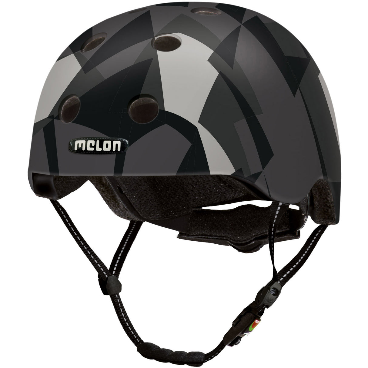 Melon Vëlo Helm urban aktiv Black Grey Griät 46 52 cm