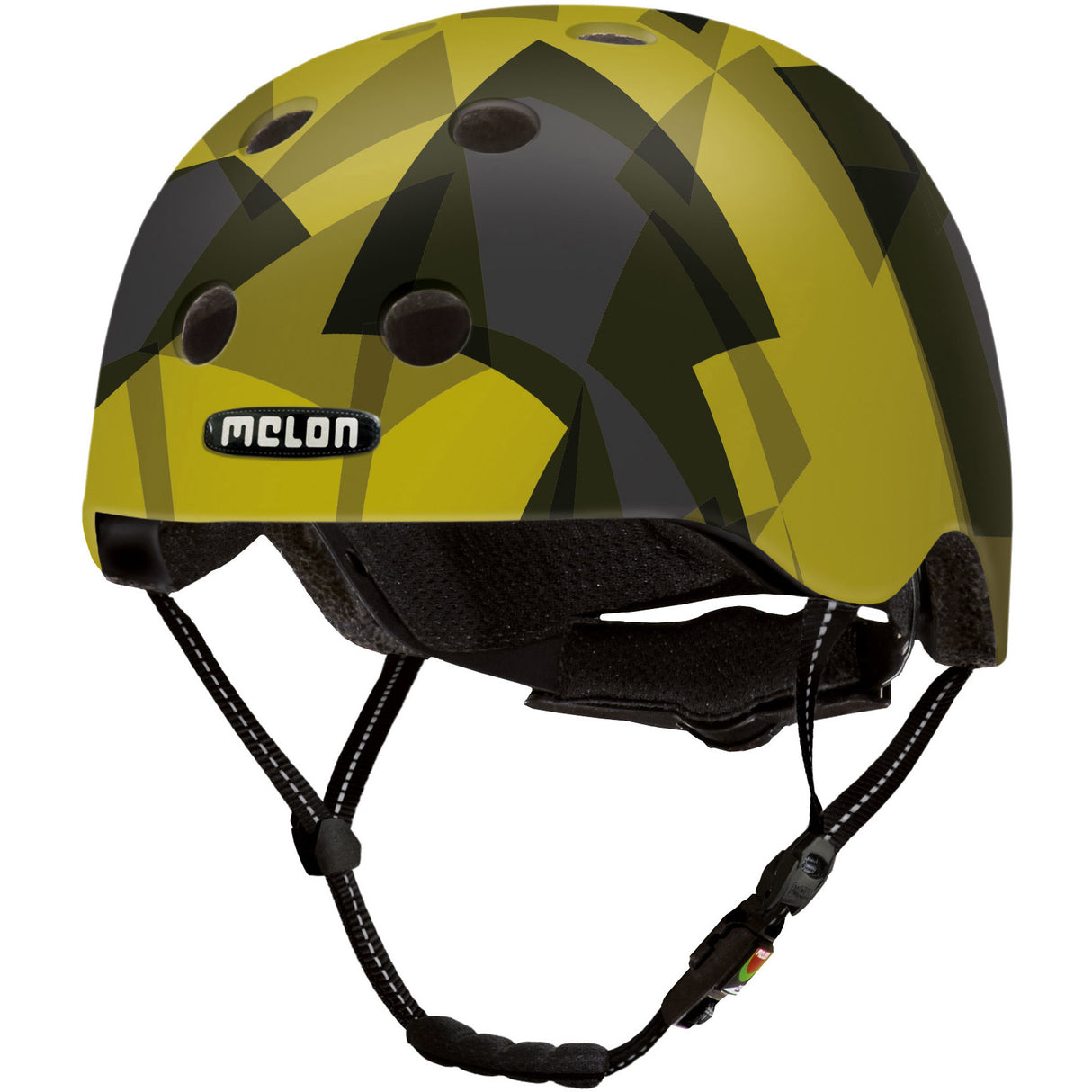 Melonenfahrradhelm Urban aktives grün schwarzer mt 46 52 cm