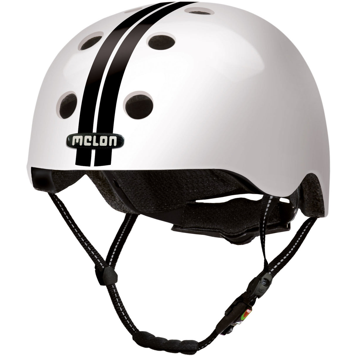 Melon Helm Urban Active Prosty Black White M-L