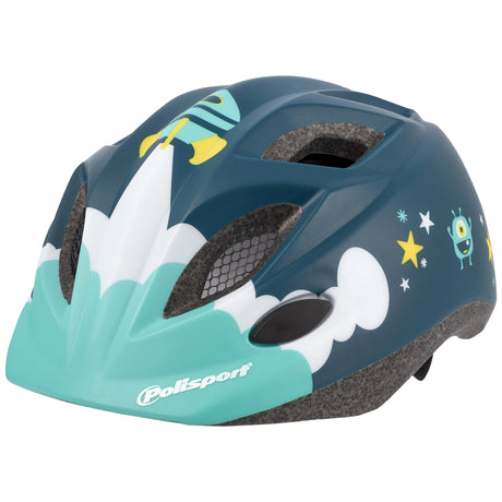 Spaces de casque Polisport avec bouteille d'eau et support. Taille: XS (48 52 cm), Couleur: Blauww