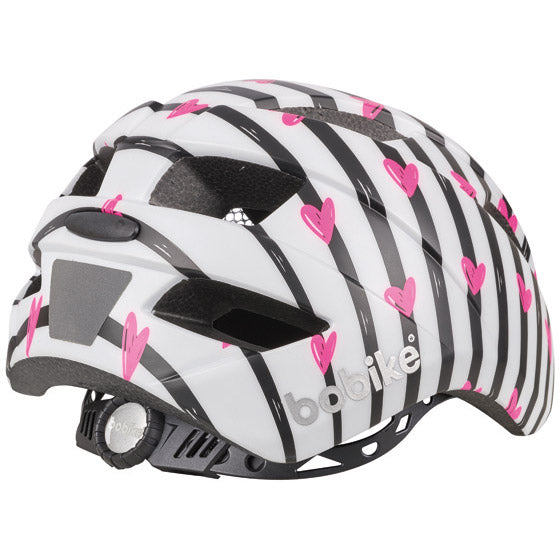 Bobike kinderhelm pluss pinky sebra s (52-56 cm) hvit