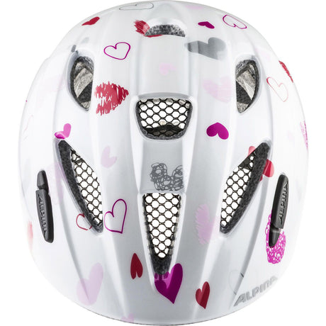 Alpina Sports Kinderhelm Ximo White Hearts 45-49 Glanz