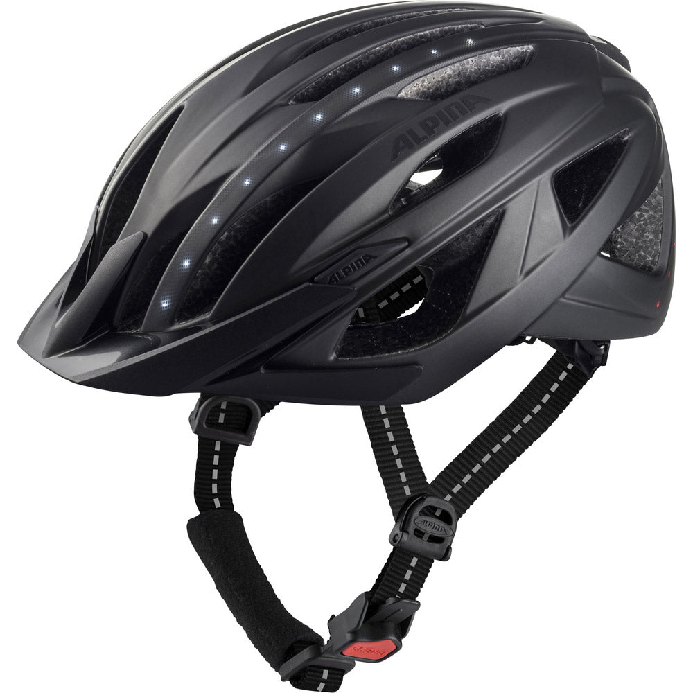 Alpina Sports Urban Helm Haga LED 51-56 Mattschwarz