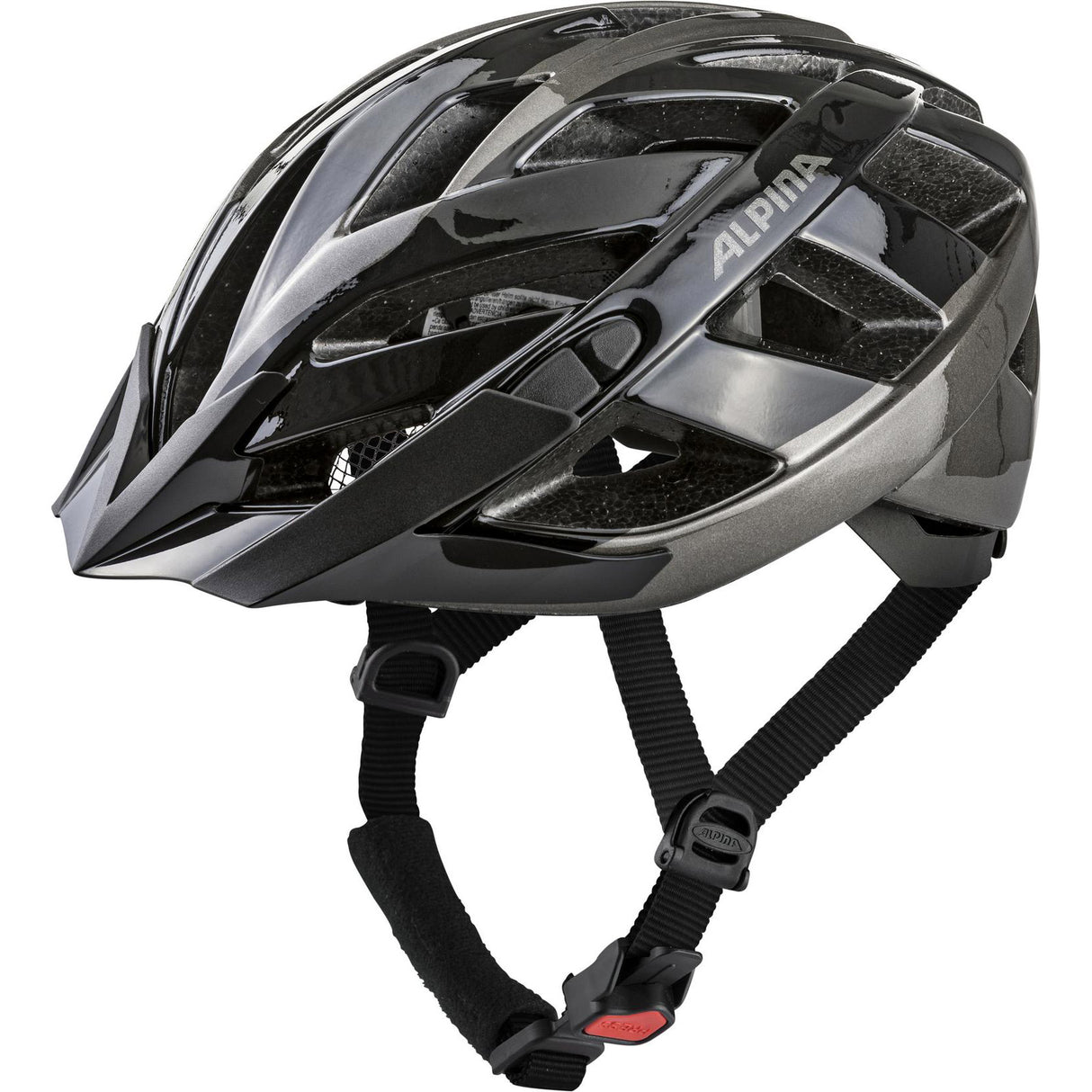 Olympische Sportbekleidung Alpina Sporttour Helm Panoma 2.0 52-57 Glanz schwarz grau