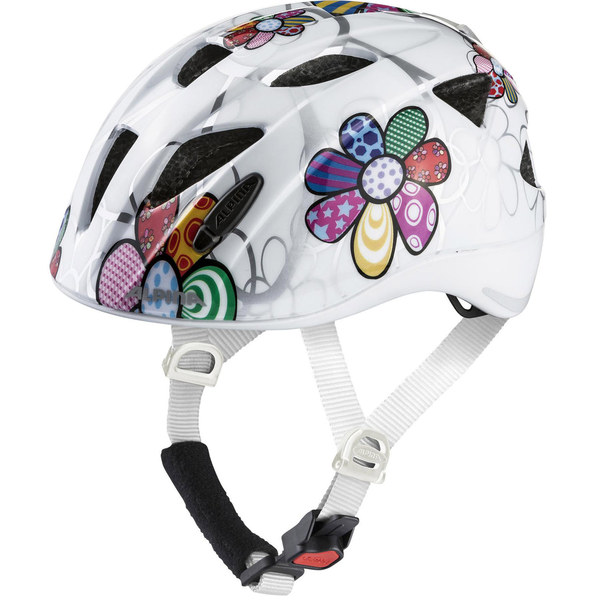 Olympijské sportovní sportovní sportovní Kinderhelm Ximo Flash White Flower 45-49 Gloss