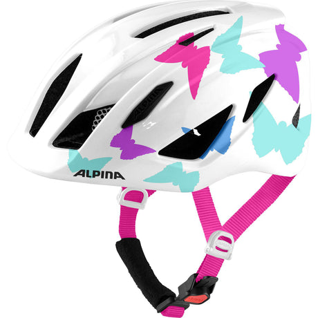 Alpina Sports Kinderhelm Pico Pearlwhite Butterflys 50-55
