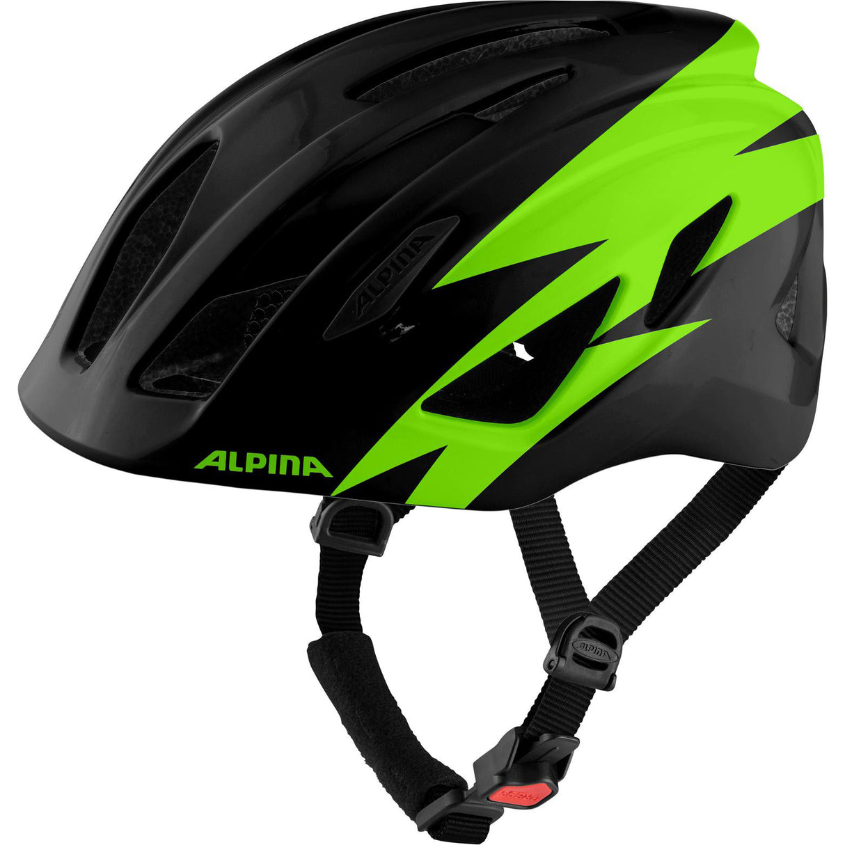 Olympic Sportswear Sports Kinderhelm Pico 50-55 Gloss Black Green