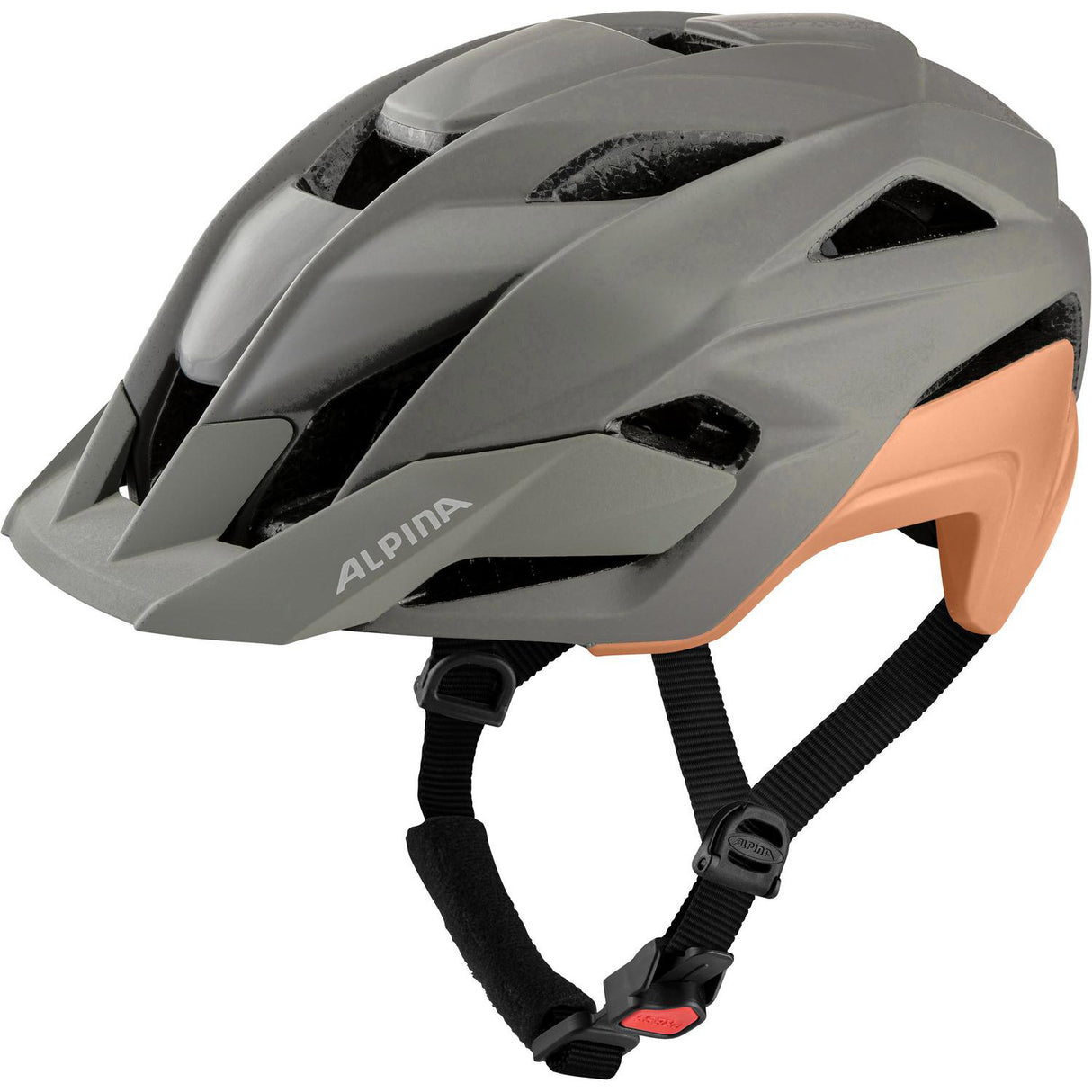 Alpina Sport-MTB-Helm Kamloop 51-55 mattgrauer Pfirsich