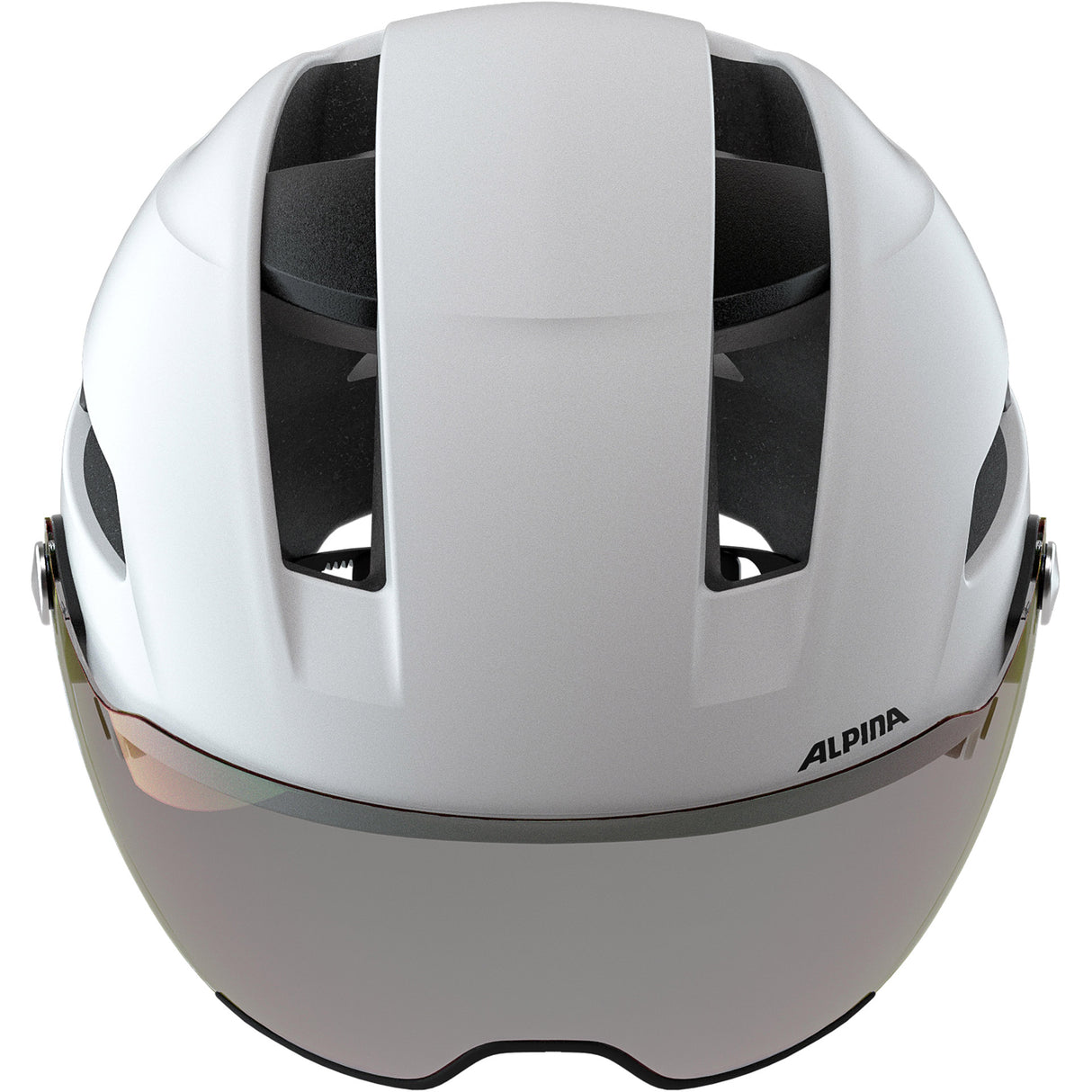 Olympische Sportbekleidung Alpina Sport Urban Helm Soho Visor V 55-59 Mat White