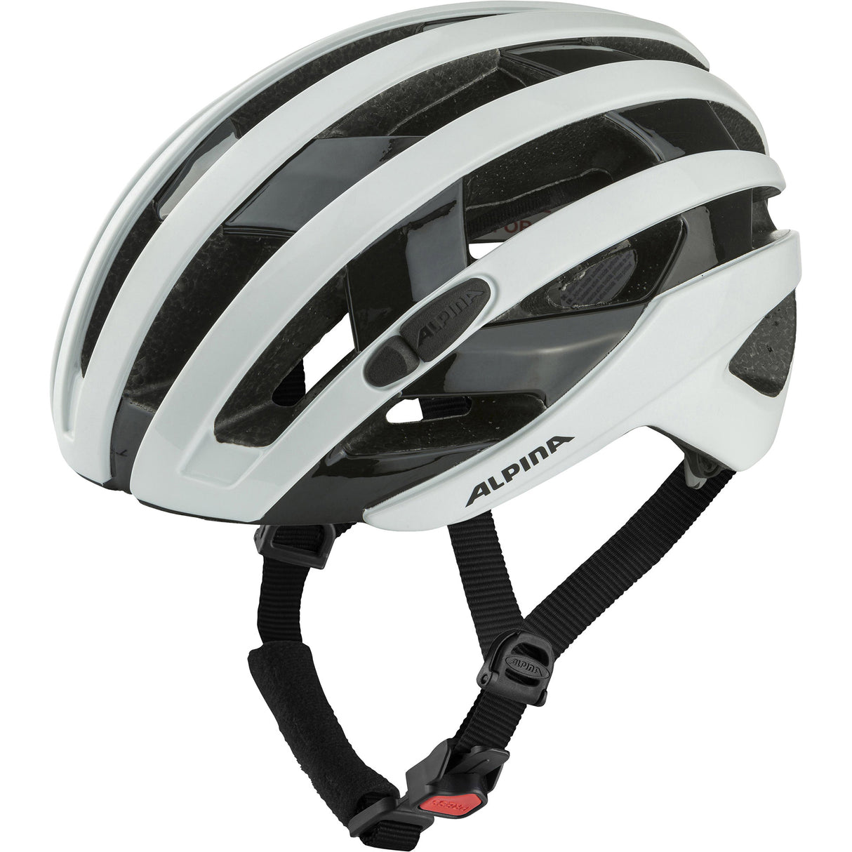 Alpina Sportrennhelm Ravel 55-59 glänzend weiß