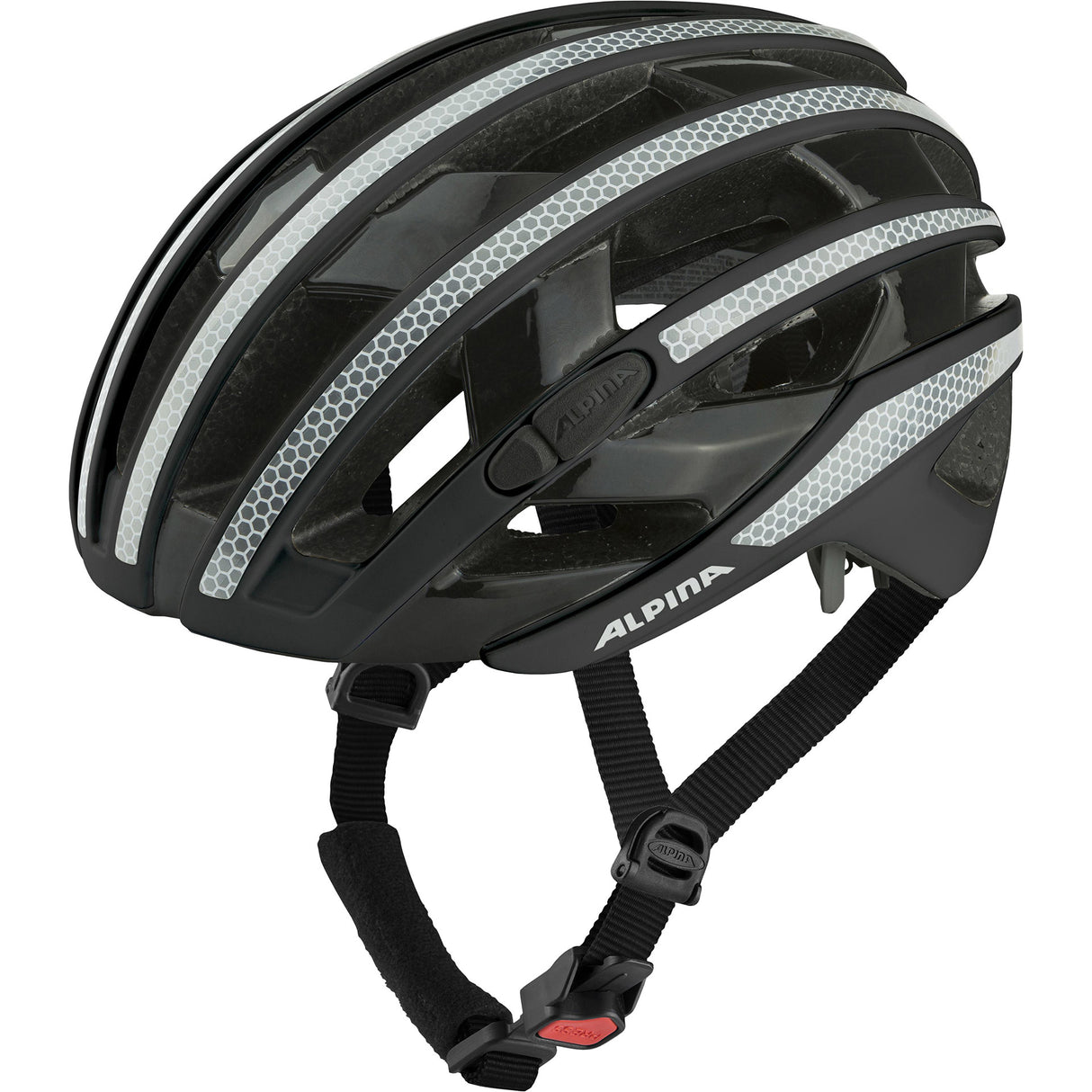 Alpina Sport-Rennhelm Ravel reflektierend 55-59 glänzend schwarz