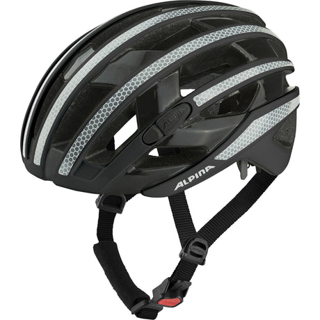 Alpina Sport-Rennhelm Ravel reflektierend 55-59 glänzend schwarz