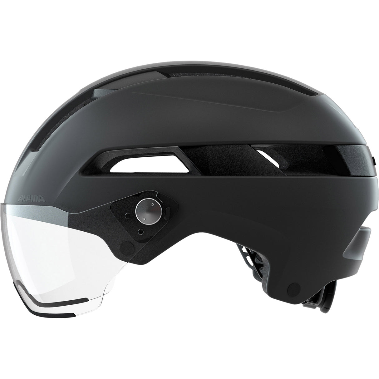 Olimpijska odzież sportowa sportowy hełm miejski Soho Visor 51-56 Matt Black