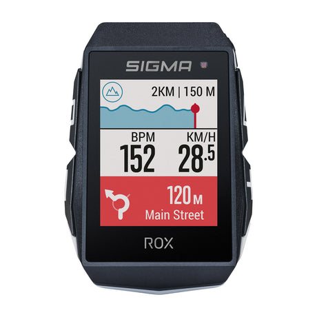 Sigma Rox 11.1 EVO GPS ZW White Standard Lenkhalter + USB-C Ladungskabel