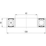 Union Kugellager Kugellager CB-106 17x30x7