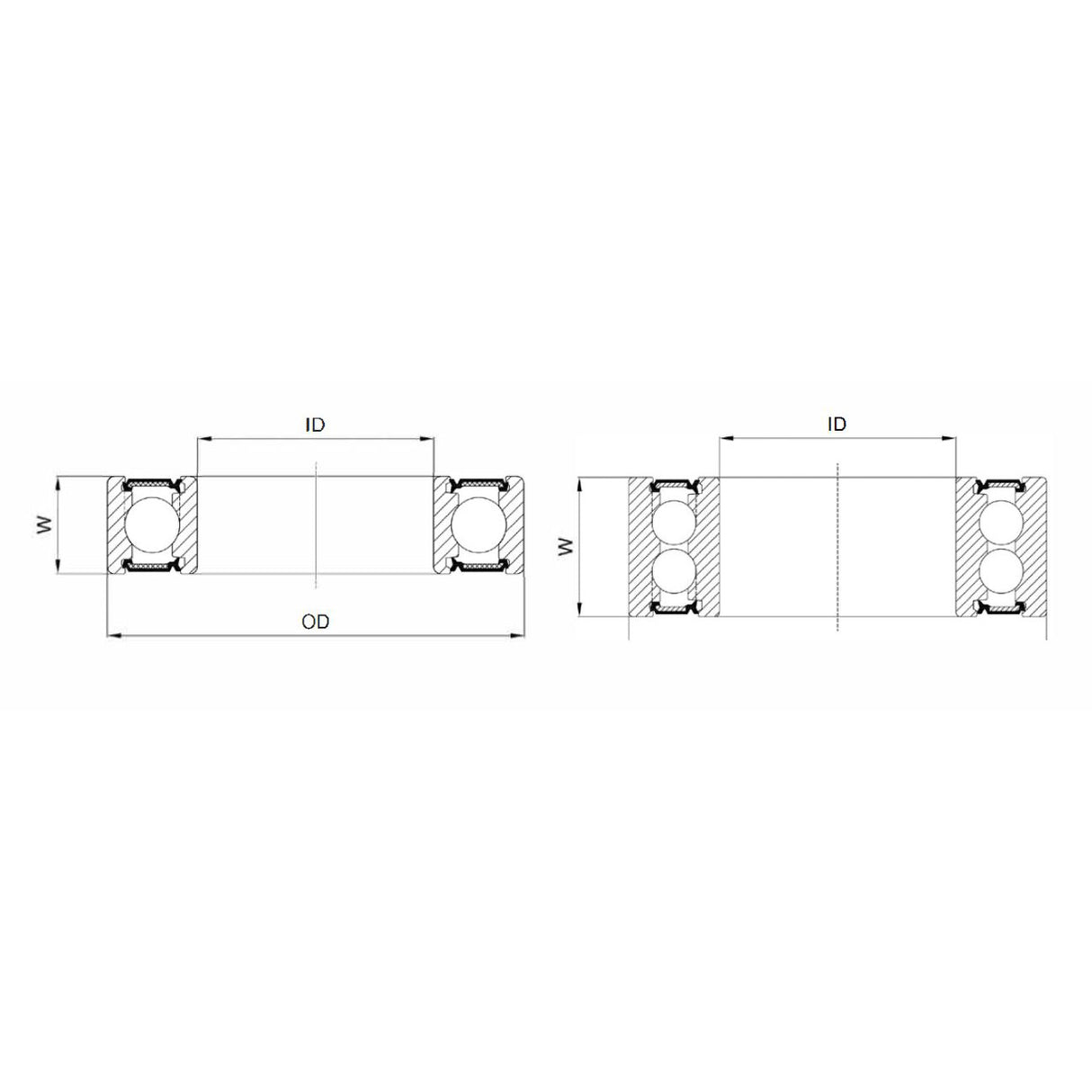 Marwi Union Kugellager max CB-438 6000V LLU 10x26x8