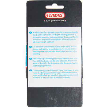 Universal Bremskabel Kit ELVODEN 1700 mm 2250 mm verzinkt - schwarz (auf der Karte)