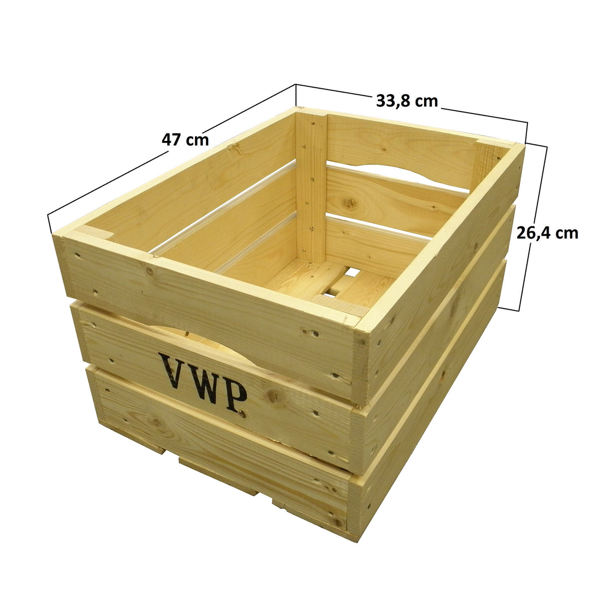 VWP bicycle crate wood natural 40 liters