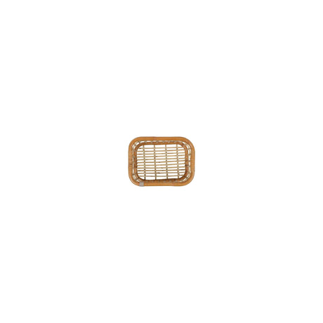 Basil Green Life - Rattan Fahrradkorb - mittel - Land natürlicher Braun