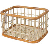 Basil Green Life - Rattan Fahrradkorb - groß - zuerst - natürlich braun