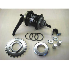 Sturmey Archer Getriebenaben-Teilesatz Duomatic Kick-Shift Zwei-Gang-Nabe Sturmey SW mit Rückpedal 32 Loch