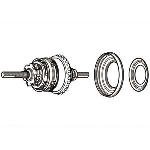 Shimano Y3et98010 Interior 182mm Nexus 7V SG-7R40 T M 50