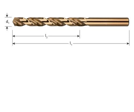 Rotec Spiralbohrer HSS-CO DIN338 7,0 mm
