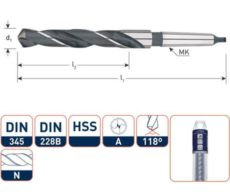 Rotec MC-Bohrer DIN345 29,75 mm