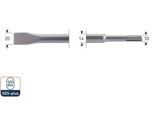 Rotec SDS-Flachmeißel 250 mm