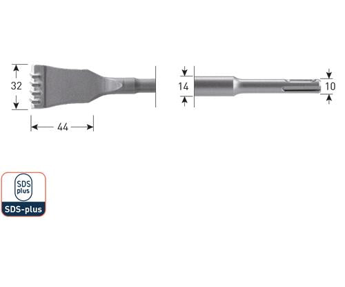 Rotec SDS-Gelenkmeißel HM 125 mm