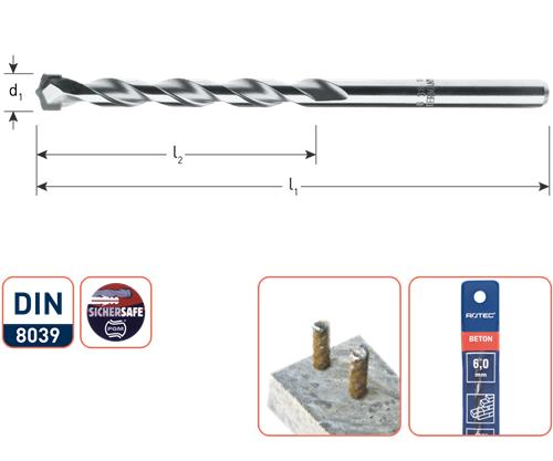 Rotec Betonbohrer 18,0 mm