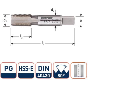 Rotec Maschinengewindebohrer DIN374 pg21