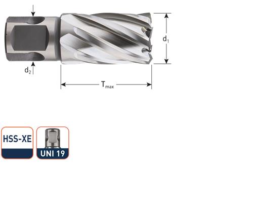 Rotec Kernbohrer HSS-XE Silver-Line 45,0 mm SL30