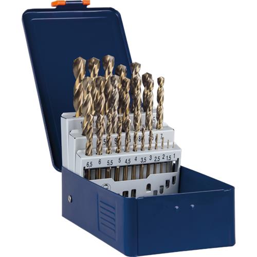 Rotec Spiralbohrer-Set 1-13x0,5mm HSS-CO 25-teilig Serie 111