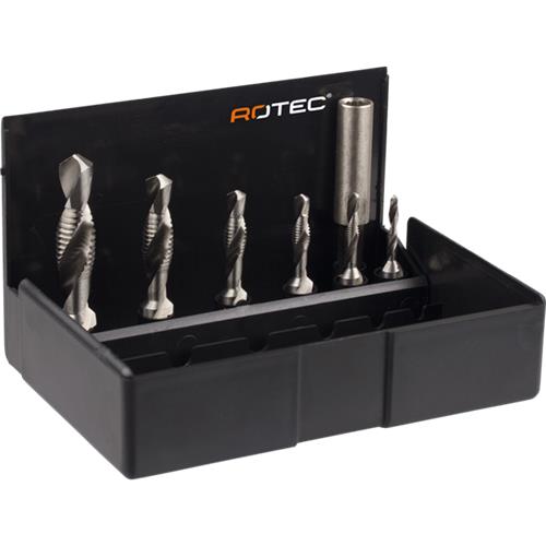 Rotec Kombi-Bohrgewindebohrer-Set 7-teilig M3-M10