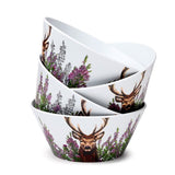 Wildhirsch-Set mit 4 nachhaltigen Rpet-Picknickschalen