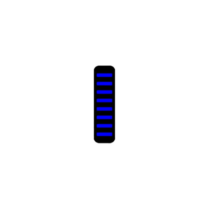 UVP Proguard Bolt on V1 – vorne – Aufkleber – Standard – blau