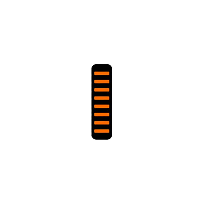 UVP Proguard Bolt on V1 – vorne – Aufkleber – Standard – orange