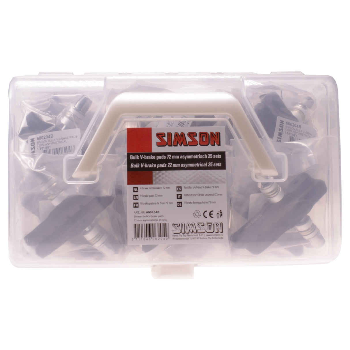 Simson V-Bremsbremsblock WP Box A 25 Paare