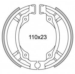 NEWFRen Bremssegment Set GF1300 PGO TGB 303 Heck