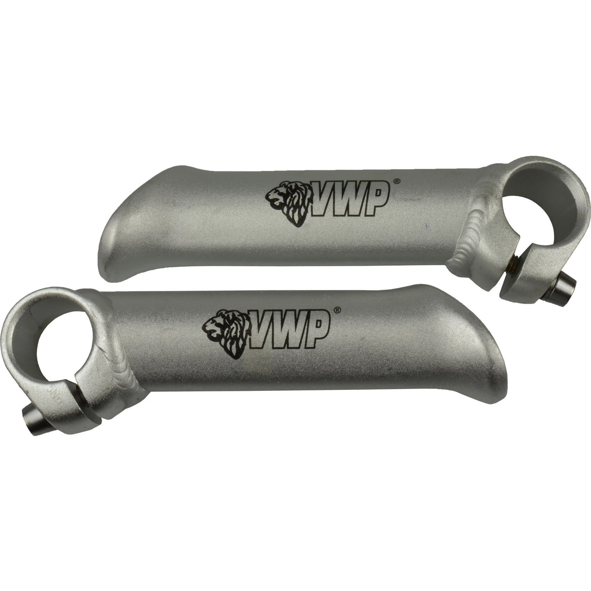 VWP-Bar-Ends geschmiedet kurzes rechte Aluminiumsilber