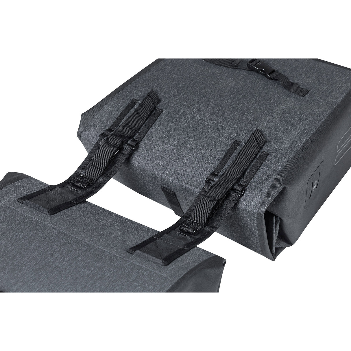 Basilikum Urban Trocken -Doppelfahrradbeutel - Grau, 50 l