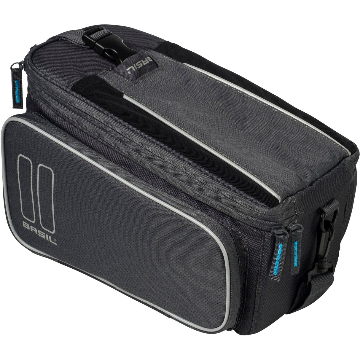 Basil Sport Design Trunksack-Grau-Fahrradbagagaagaagraagertas, 7-15L, Wasserabweis für regelmäßiges Fahrrad und E-Bike