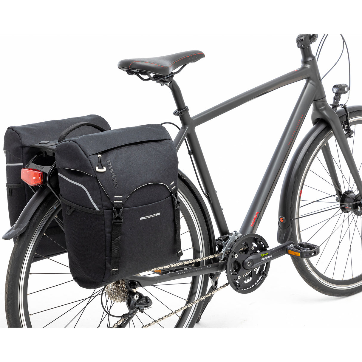 Nouveau nouveau sac à vélo à double vélo de sport noir gris