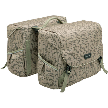 Mondi Joy Double Fahrradbeutel - Wasser - Repellent Polyester - Racktime - Ivy Grey